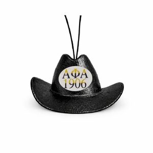 Alpha Phi Alpha Fraternity Hat Ornament Car Rearview Mirror & Mancave Decoration